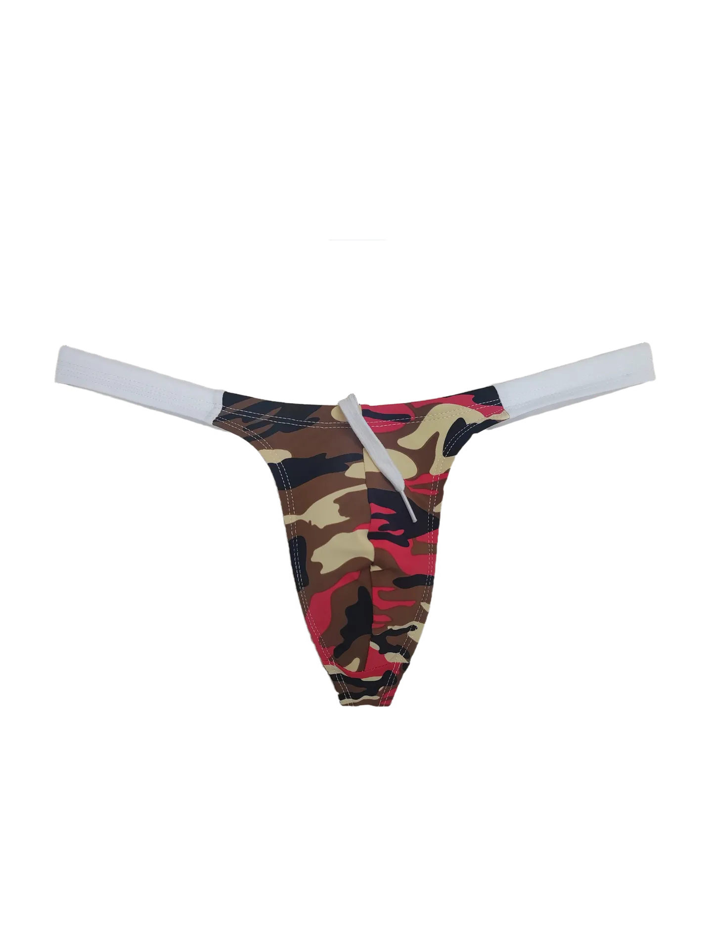 A Bathing Ape Camo - BOYTHOR メンズ Tバック水着 速乾性 ナローエッジ ドローストリング