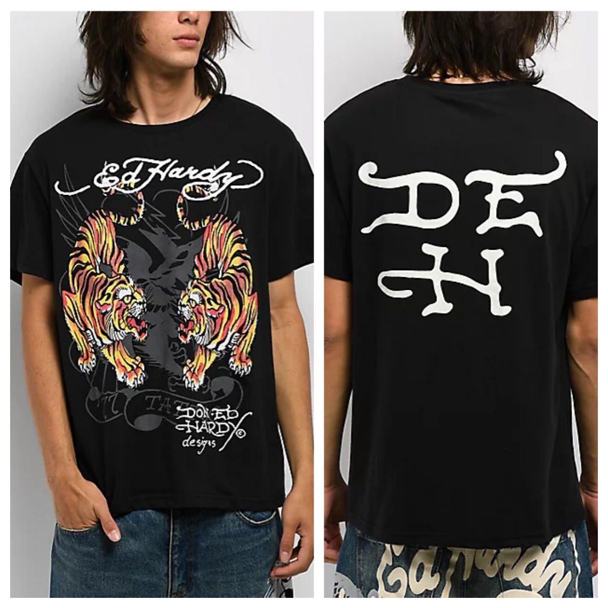 タイガースエドタトゥーアートストリートトレンディブランド T - Streetwear Brand Graphics のレビューと価格