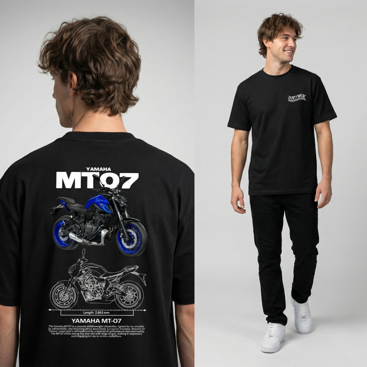 ヤマハ MT-07 ネイキッドバイクスタイルレーシングバイク - Streetwear Brand Graphics のレビューと価格