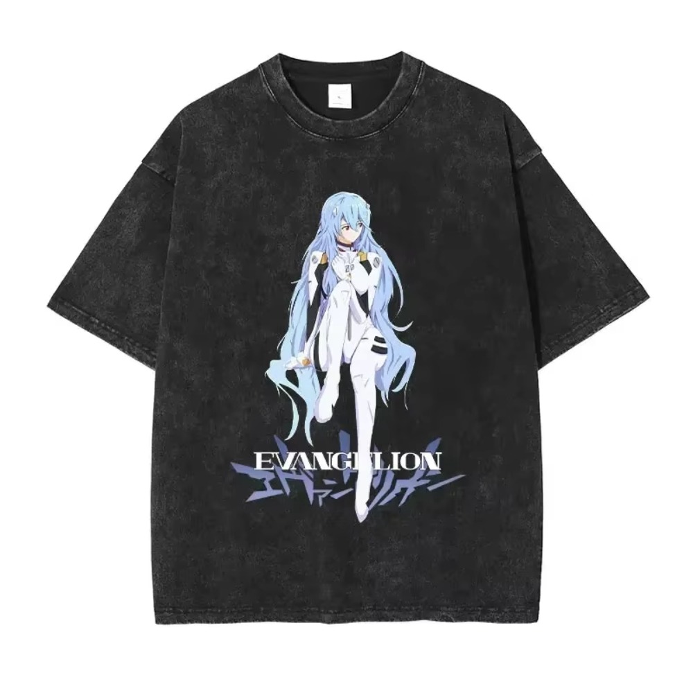特大メンズ Tシャツ服 EVA アニメストリートブランドヴィ - Streetwear Brand T Shirt のレビューと価格
