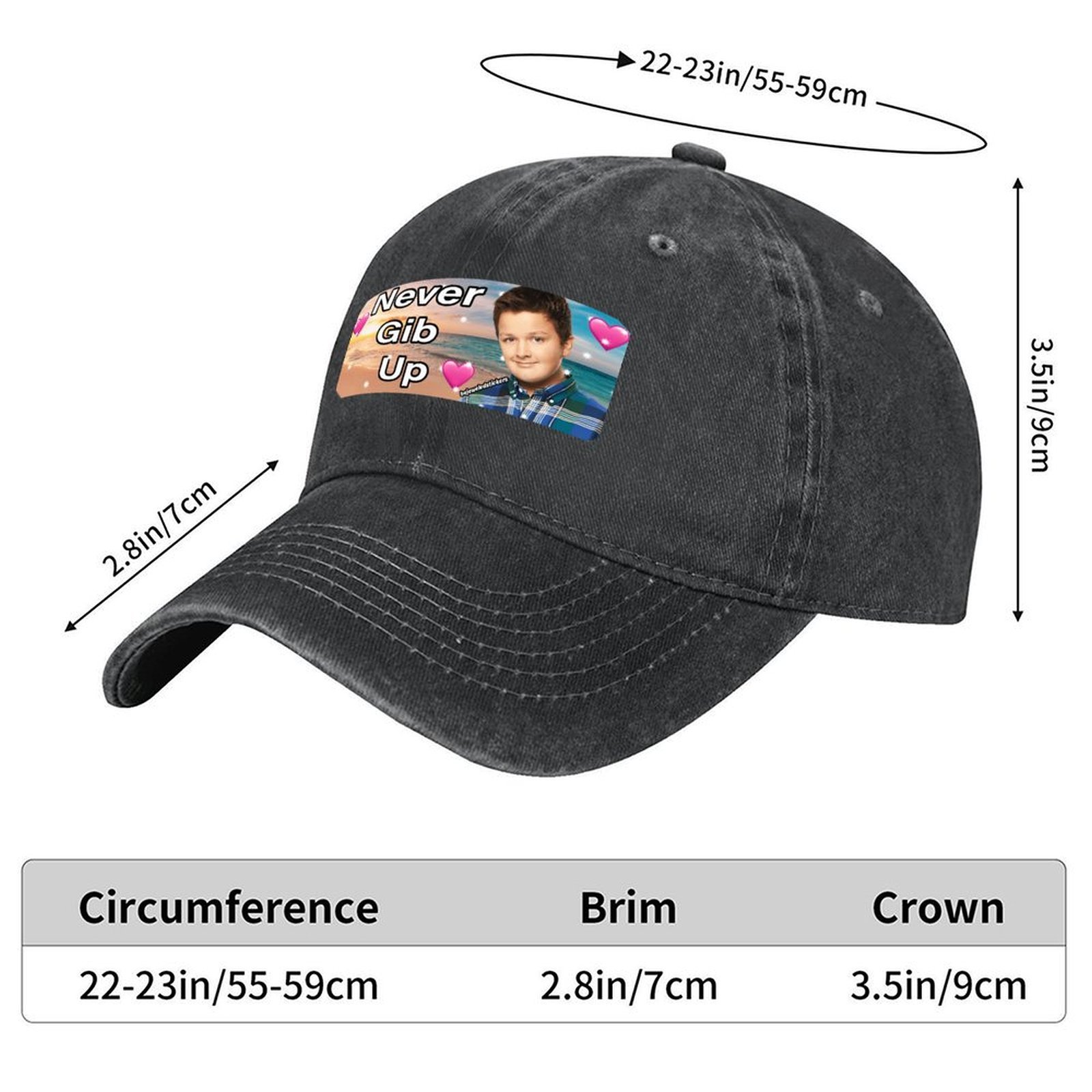 Never gib up バンパーステッカー ベースボールキ - Cap Streetwear Brand のレビューと価格