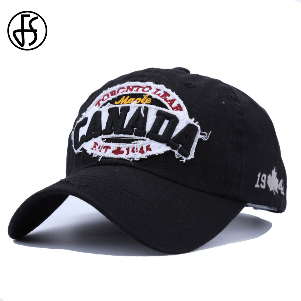 FS 黒黄色カエデの葉カナダ野球帽男性ストリート女性ブランド - Streetwear Brand Canada のレビューと価格