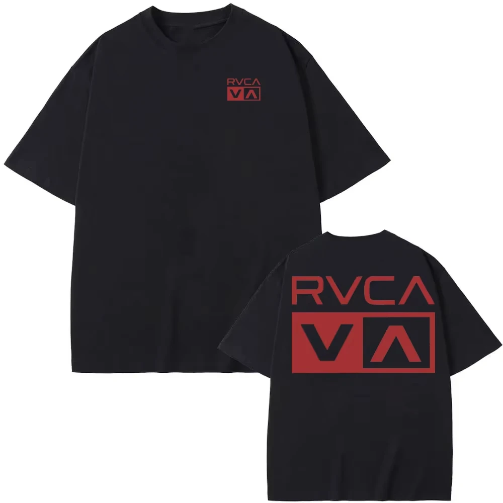 RVCA Tシャツ黒 Tシャツ夏の綿 Tシャツ夏半袖ファッシ - Streetwear Brand Designs のレビューと価格