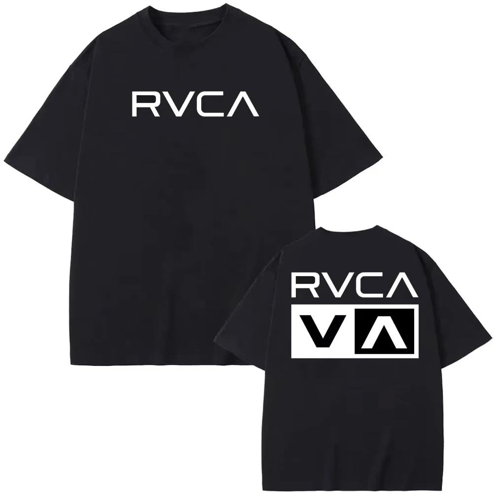 RVCA Tシャツ黒 Tシャツ夏の綿 Tシャツ夏半袖ファッシ - Streetwear Brand Designs のレビューと価格
